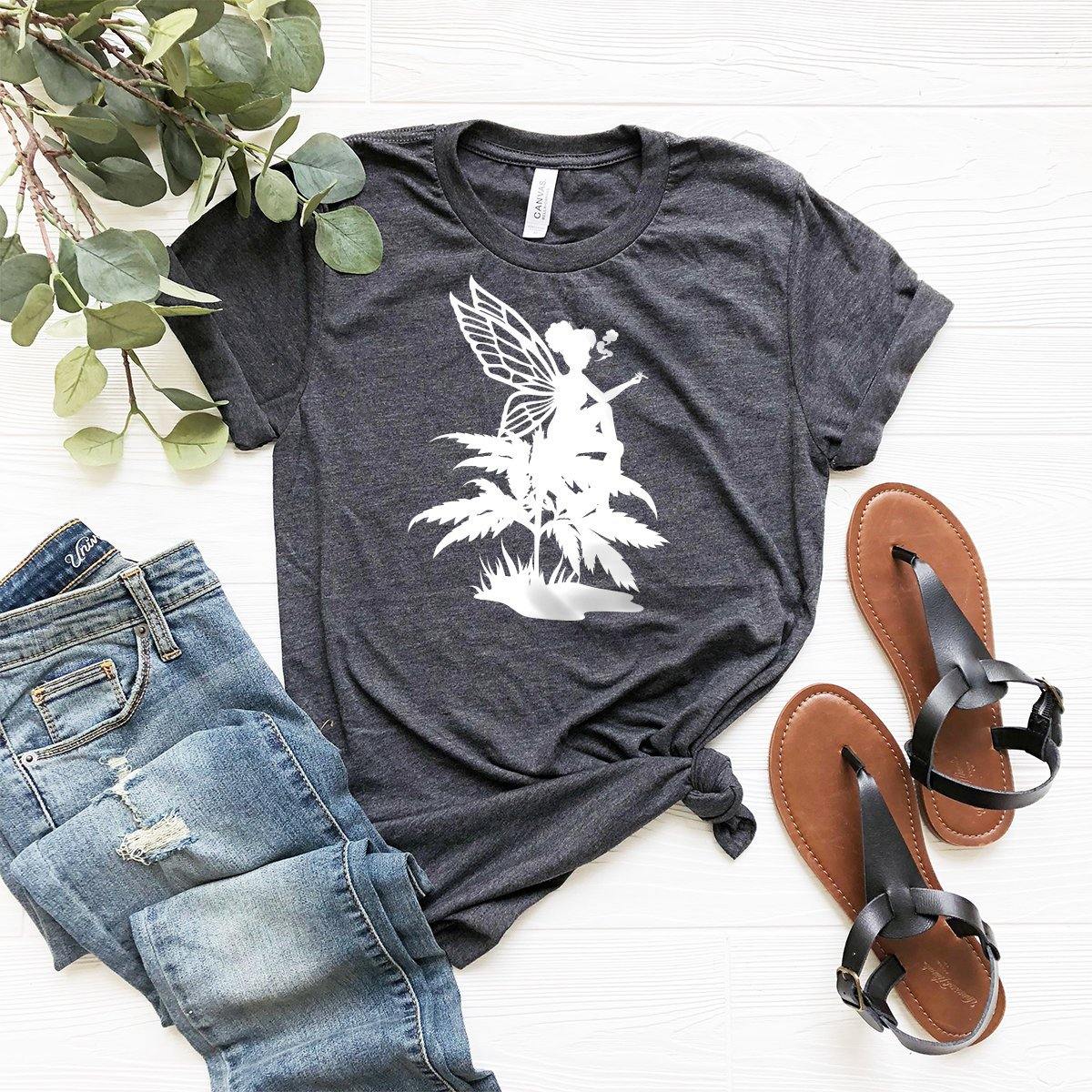 Cannabis Fairy Shirt, Weed Shirt, Funny Pot Tee, Weed Fairy Tee, Funny Weed Shirt, Marijuana Shirt, Stoner Shirt, Cannabis Shirt, 420 Shirt - Fastdeliverytees.com