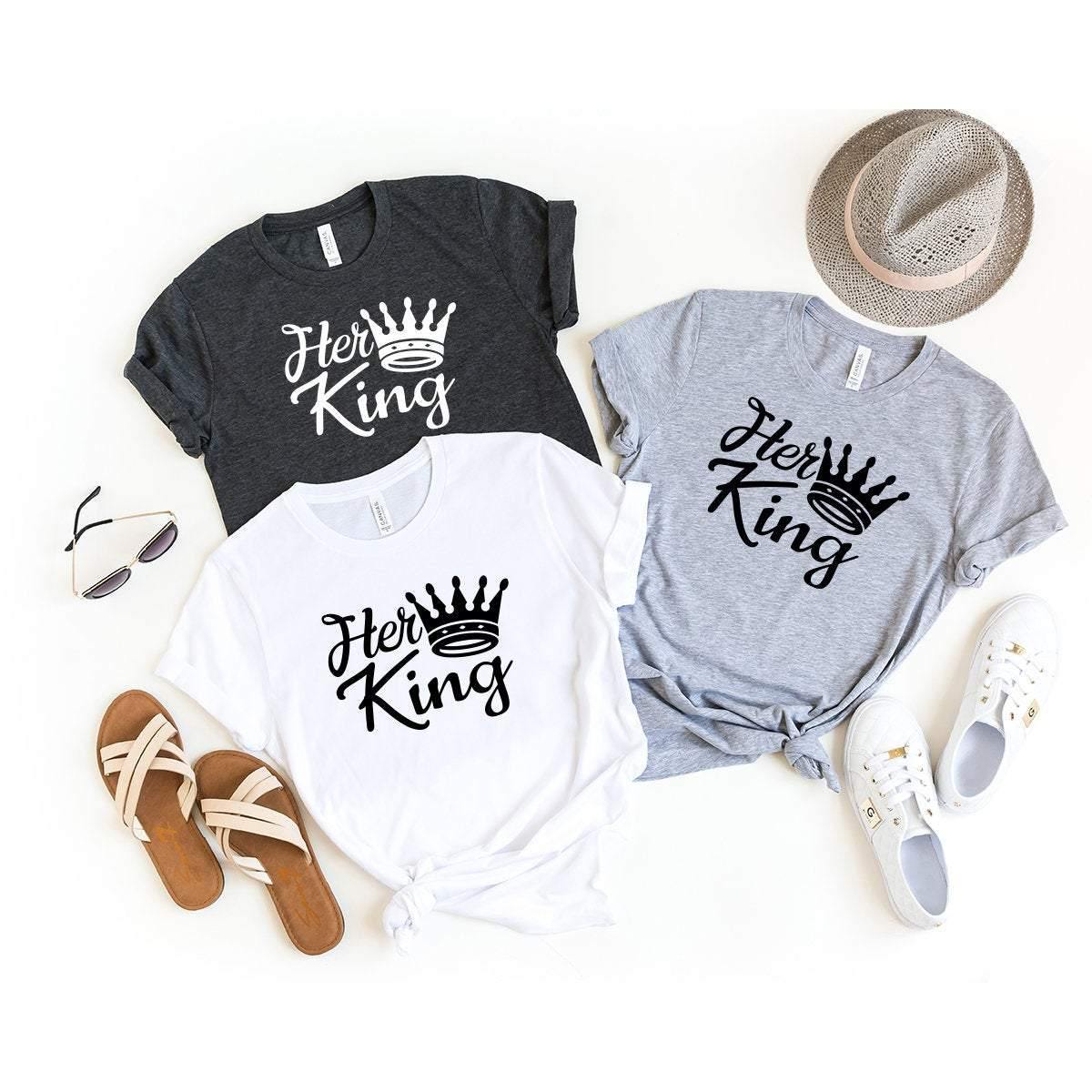 Couples Matching Shirt, Husband Wife Shirt, His Quenn Her King Shirt, Honeymoon T-Shirt, Husband And Me Shirt, Best Couple Shirt - Fastdeliverytees.com