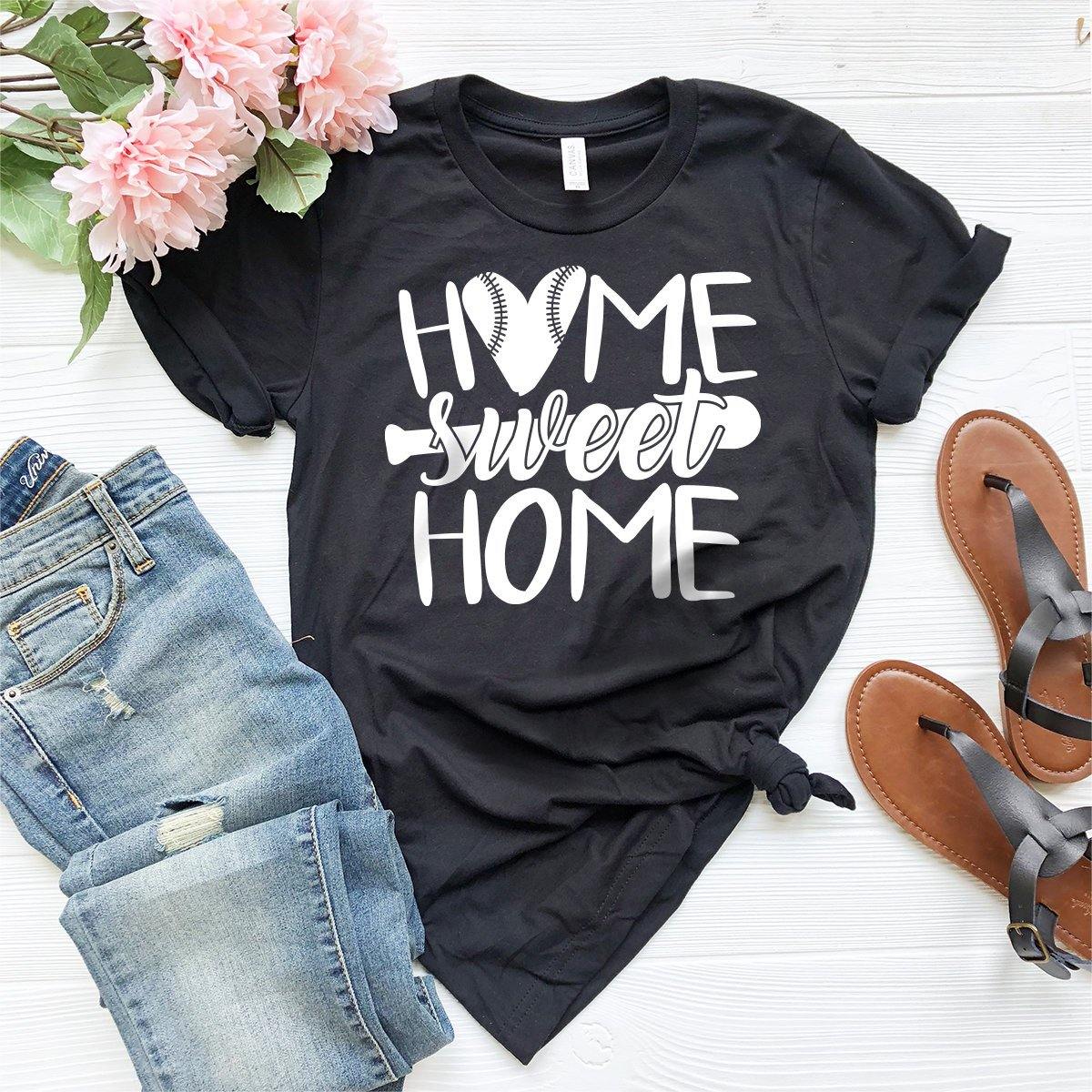 Baseball Home Sweet Home Shirt, Baseball T-Shirt, Softball Shirt, Baseball Player Gift, Custom Baseball Shirt - Fastdeliverytees.com