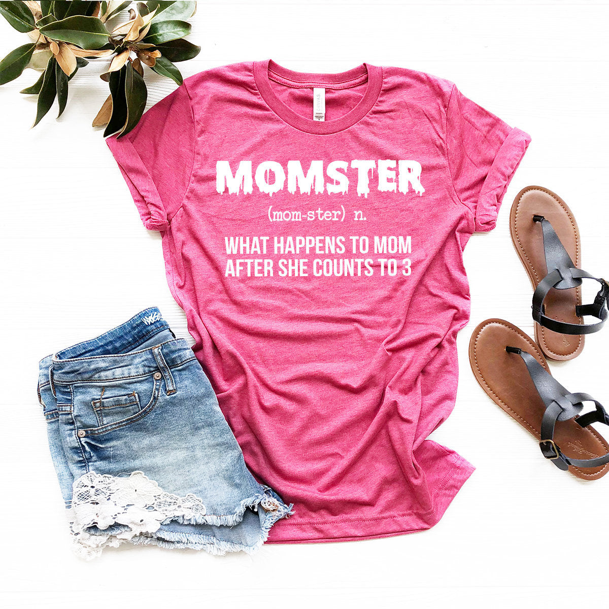 Momster Shirt, Halloween Mom Shirt, What Happens To Mom After She Counts To 3 Shirt, Momster Definition Tee, Mom-Ster Shirt, Mom Life Shirt - Fastdeliverytees.com