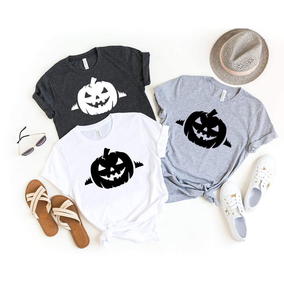 Pumpkin Halloween Shirt, Halloween T-Shirt, Fall Shirt, Halloween Gift, Funny Halloween Shirt, Pumpkin Shirt, Horror Shirt, Skull Shirt - Fastdeliverytees.com