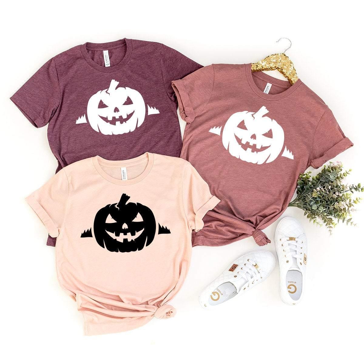 Pumpkin Halloween Shirt, Halloween T-Shirt, Fall Shirt, Halloween Gift, Funny Halloween Shirt, Pumpkin Shirt, Horror Shirt, Skull Shirt - Fastdeliverytees.com