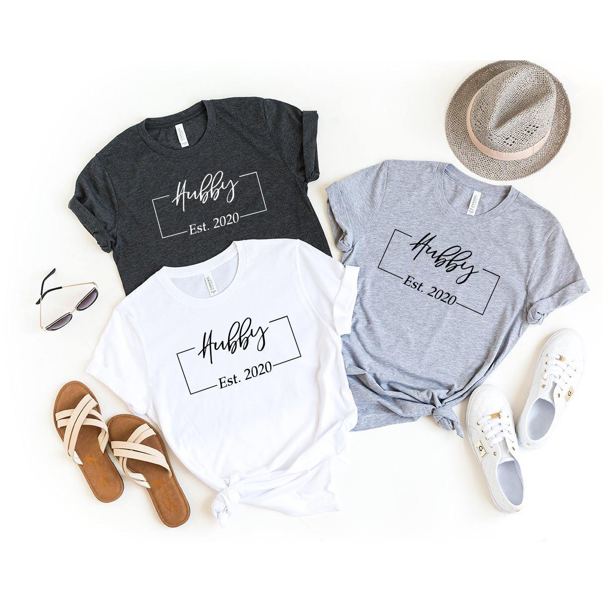 Hubby Wifey Shirts,Honeymoon T-Shirt, Matching Couple Shirt, Wedding Shirts, Just Married Shirt, Husband And Me Shirt, Wife And Me Shirt - Fastdeliverytees.com