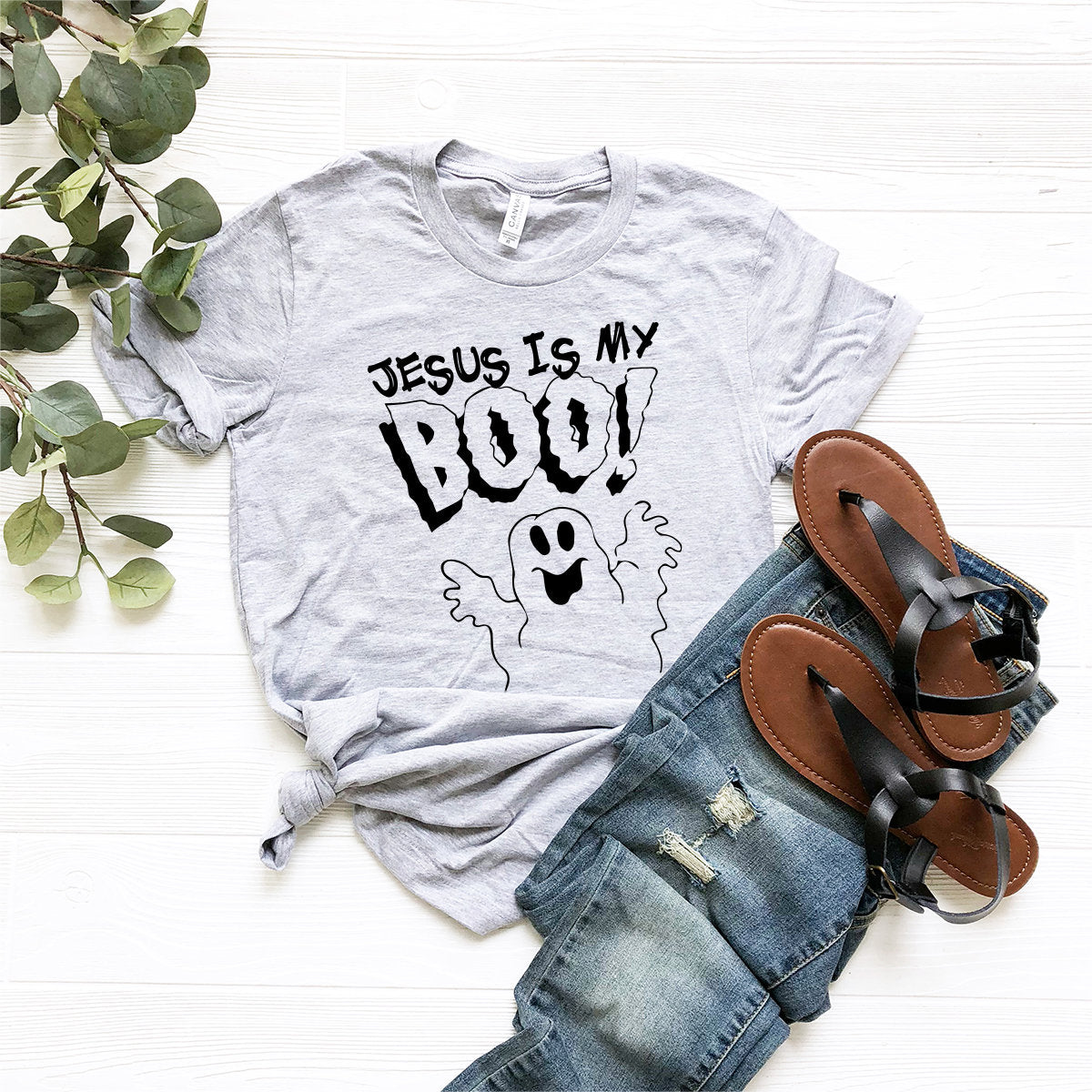 Jesus Is My Boo T-Shirt, Christian Shirt, Halloween Shirt, Religious Tshirt, Cute Halloween Gift, Halloween Apparel, Jesus Lover Shirt - Fastdeliverytees.com