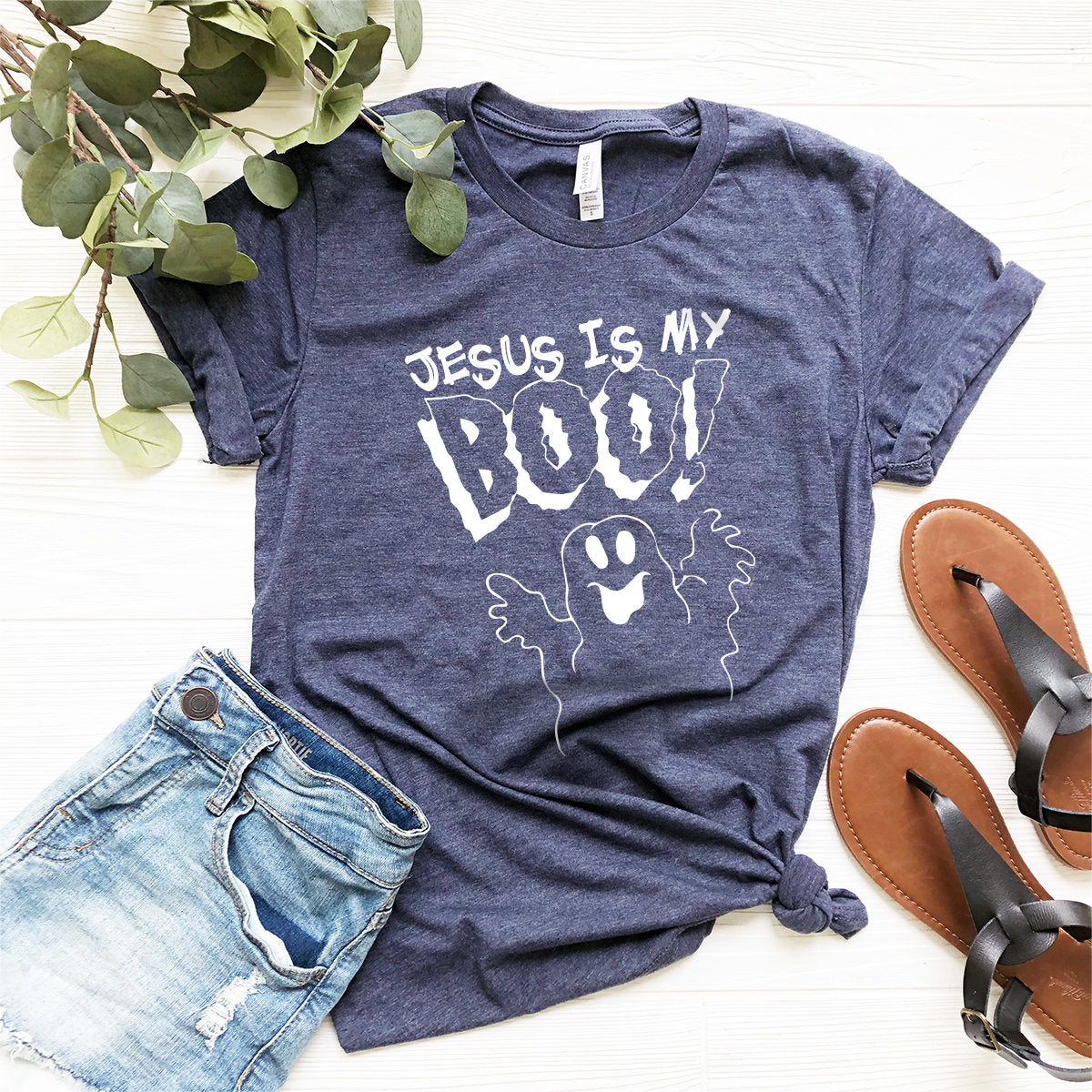 Jesus Is My Boo T-Shirt, Christian Shirt, Halloween Shirt, Religious Tshirt, Cute Halloween Gift, Halloween Apparel, Jesus Lover Shirt - Fastdeliverytees.com