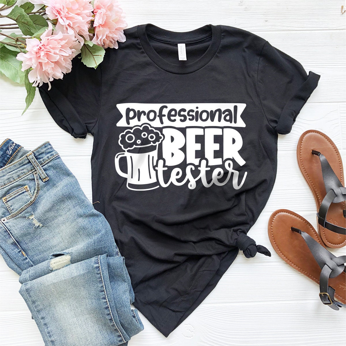 Professional Beer Tester T-Shirt, Funny Beer Shirt, Beer Fanatic Tshirt, Beer Drinkers Shirt, Beer Time Shirt, Gift For Beer Lover, Beer Tee - Fastdeliverytees.com