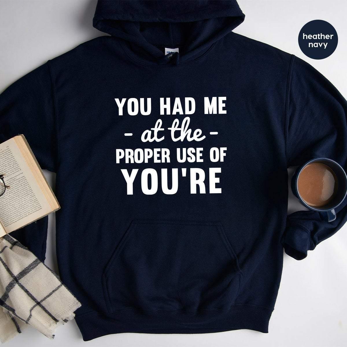 Funny Grammar Hoodie, Grammer Hoodie, Humorous Hoodie, Teacher Hoodie, Funny Teacher Gift, Funny Hoodies, Educator Hoodies, Librarian Hoodie - Fastdeliverytees.com