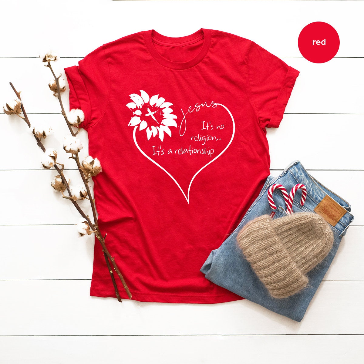 Christians T Shirt, Religious T Shirt, Jesus It's No Religion It's A Relationship Shirt,  Sunflower Heart Shirt, Christians Gift - Fastdeliverytees.com