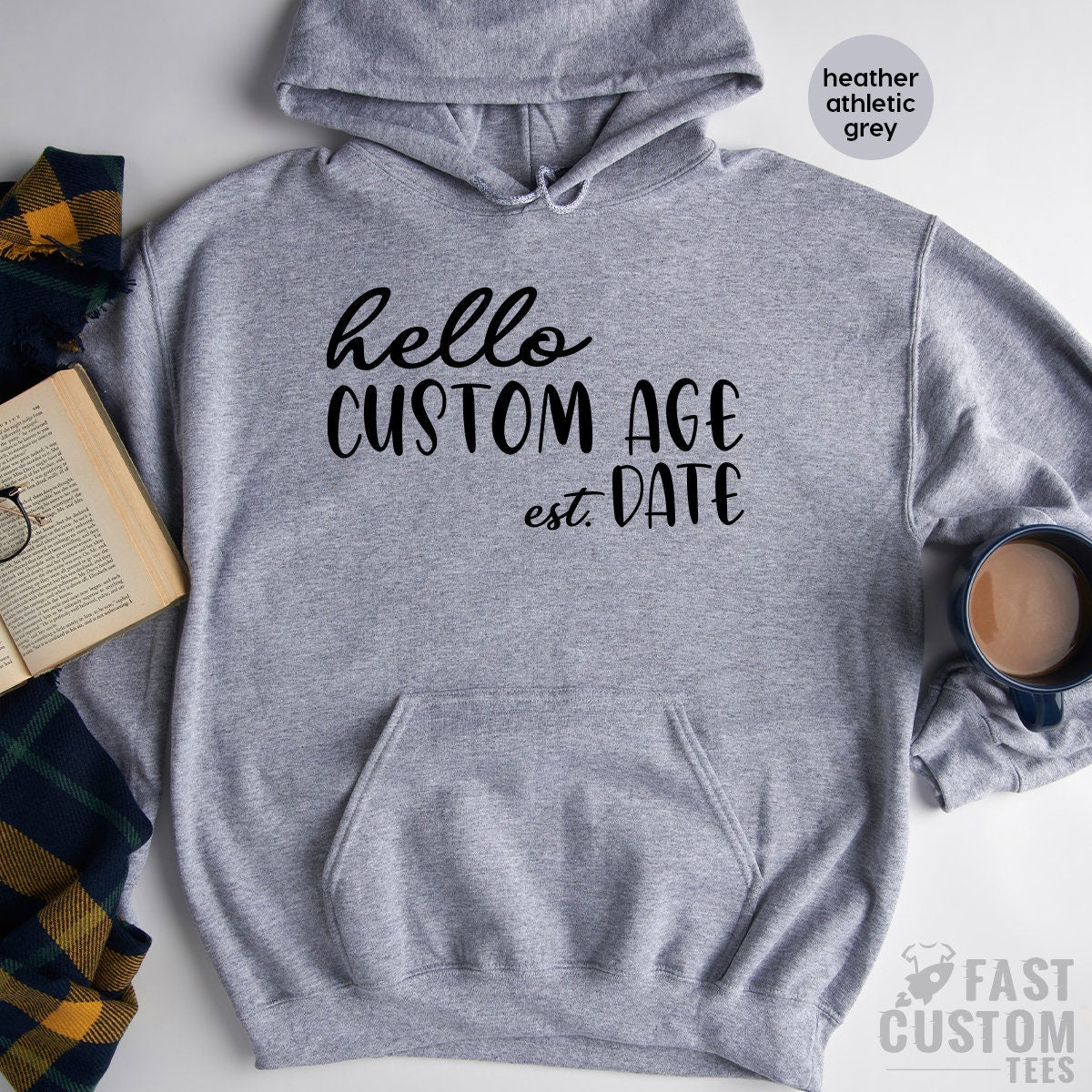 Personalised birthday online hoodies