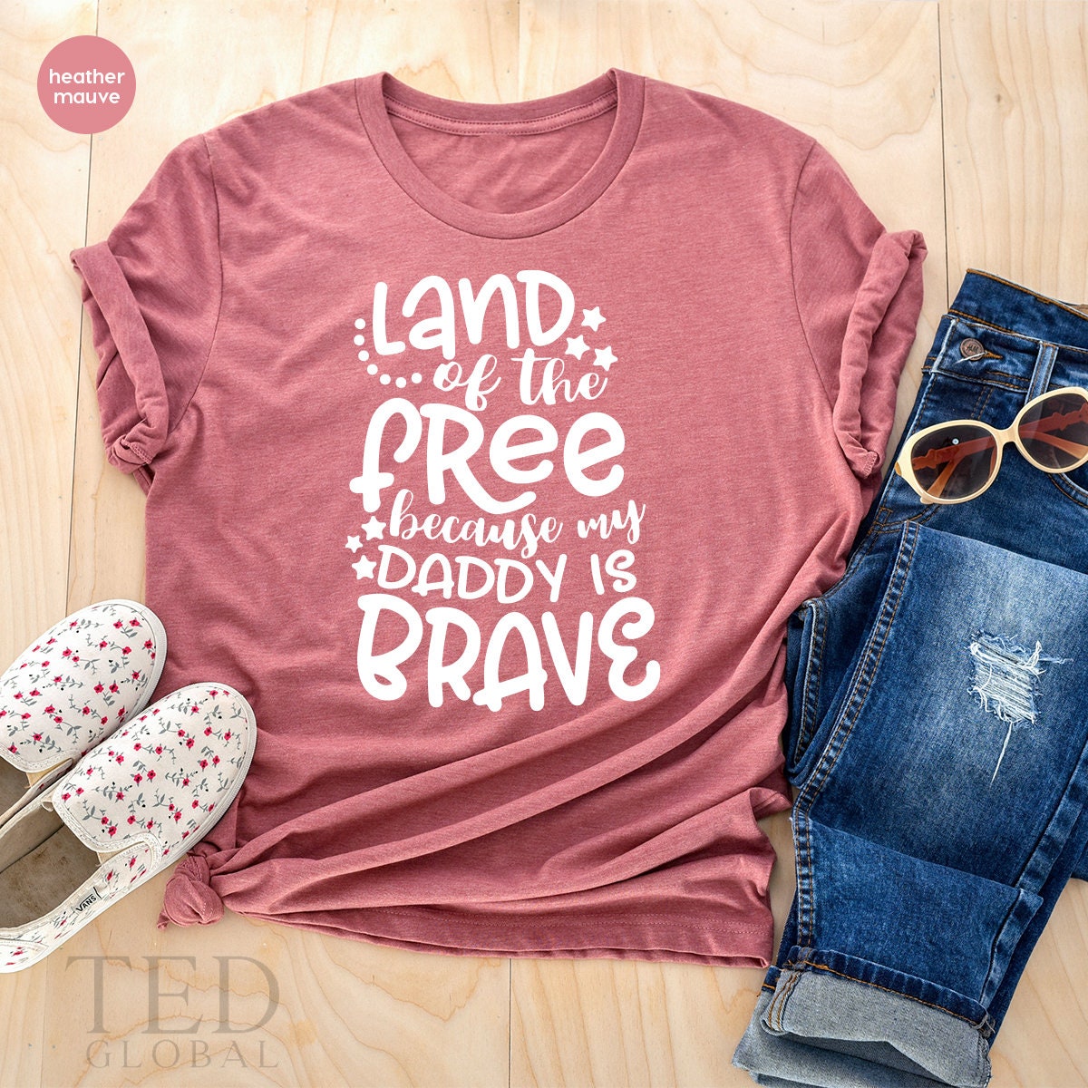 Best Dad T-Shirt,My Daddy Is Brave T Shirt,Patriotic Papa Shirt,Veteran Father Tshirt,Military Father Clothing,Army Men Top,Fathers Day Gift - Fastdeliverytees.com