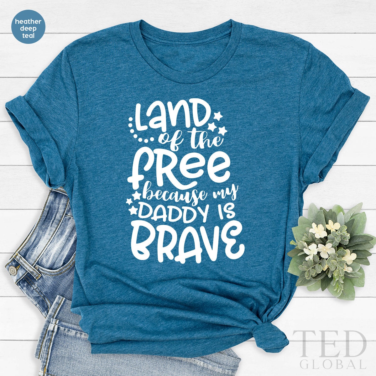 Best Dad T-Shirt,My Daddy Is Brave T Shirt,Patriotic Papa Shirt,Veteran Father Tshirt,Military Father Clothing,Army Men Top,Fathers Day Gift - Fastdeliverytees.com