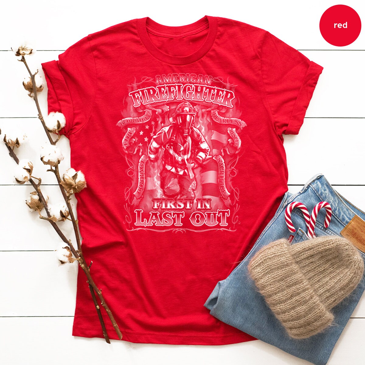 Firefighters Shirt,First In Last Out Shirt,Fireman Shirt,Boyfriend Shirt,Gift For Fireman, Dad Shirt,Fireman Graphic Shirt,Shirt For Mens - Fastdeliverytees.com