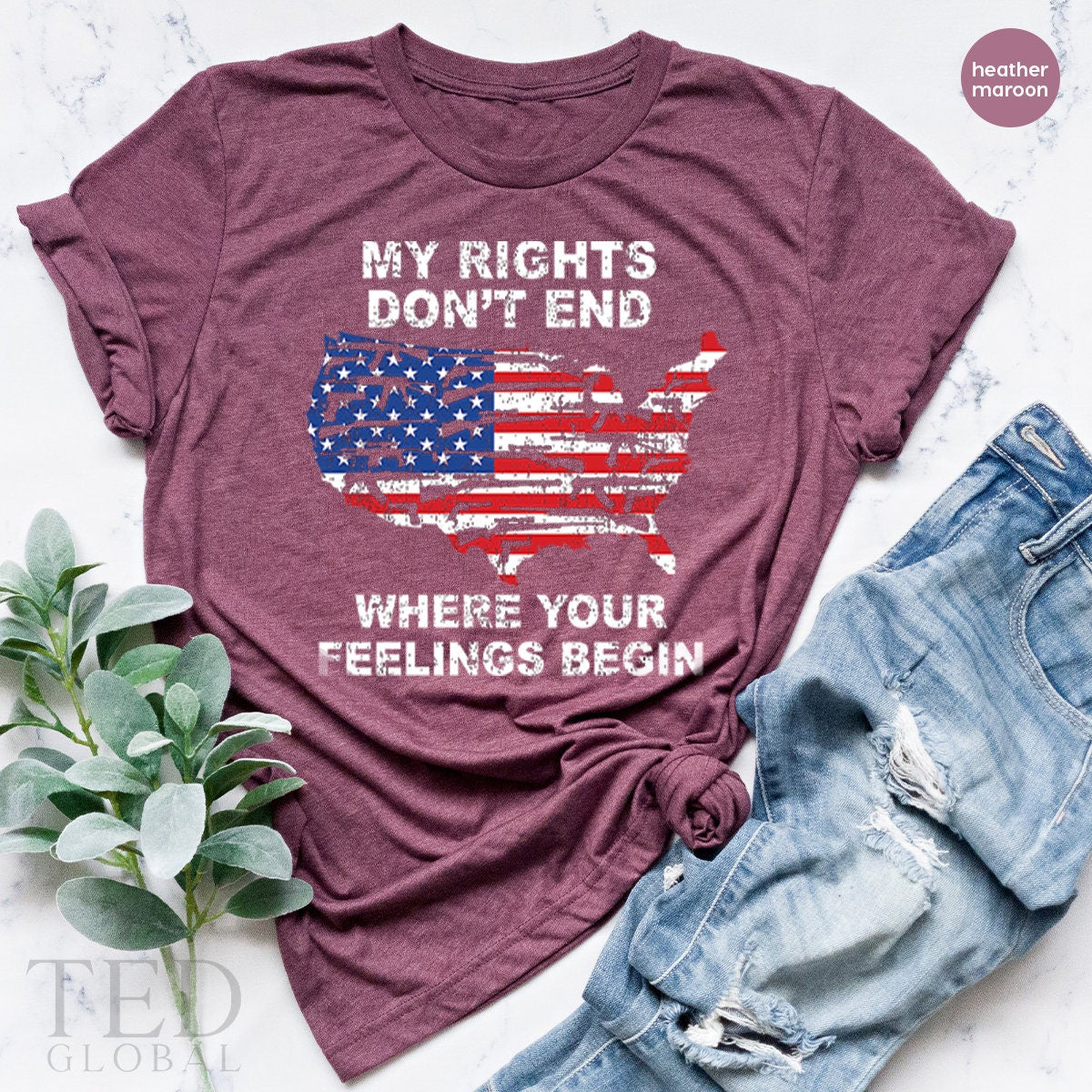 Gun T Shirt,Gun Lover Shirt,Gun Rights Shirt,Gun Owner T Shirt,My Rights Don't End Where Your Feelings Begin Shirt,Dad Shirt,Patriotic Shirt - Fastdeliverytees.com