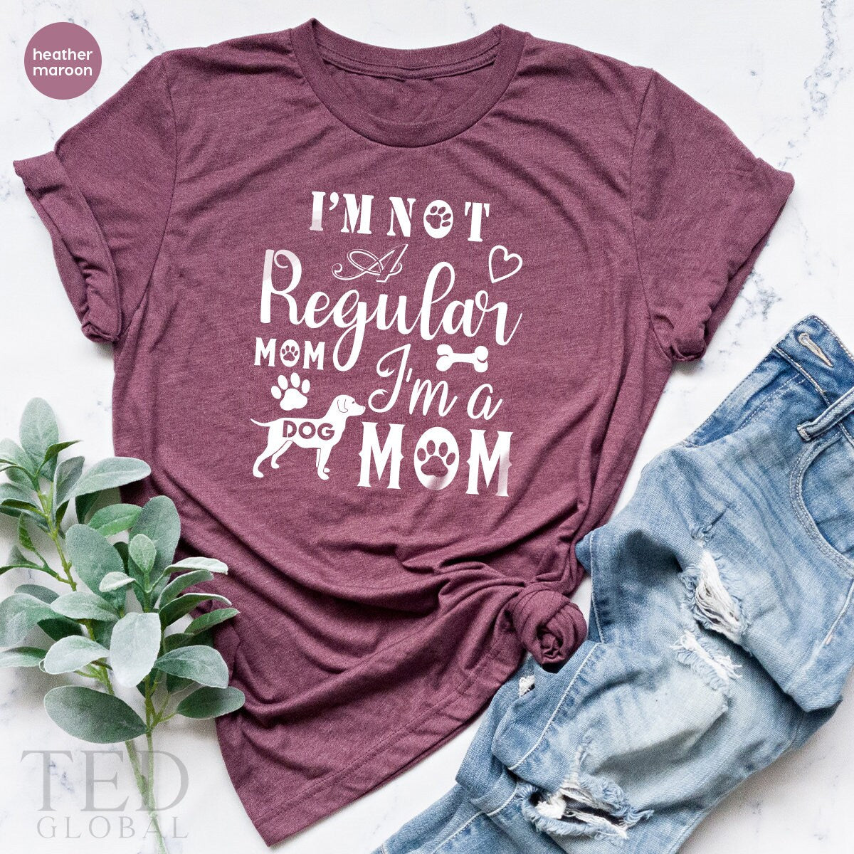 Dog Mom T-Shirt, Dog Lover T Shirt, Personalized Pet Mom TShirt, Mothers Day Shirts, Dog Owner Gift, Dog Mama Hoodies, Dog Shirt For Women - Fastdeliverytees.com