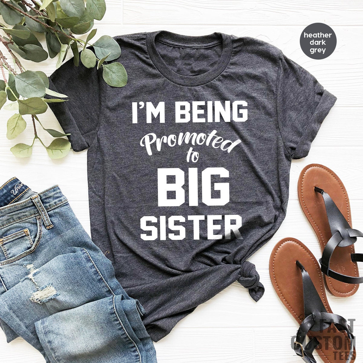 Big Sister Shirt Promoted Big Sister Baby Announcement Shirt New Big Sister Tees Shirt For Big Sister New Sisters Shirt