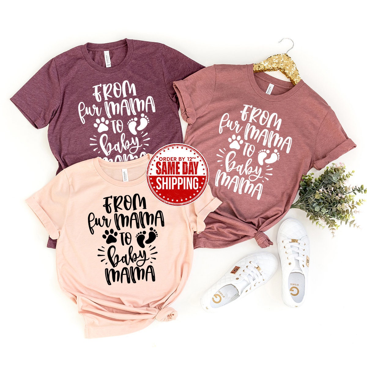 Teeny Fox Funny Pregnancy Announcement T Shirt Mom Dad Mama Maternity  Saying Couple Pregnant Matching Shirts at  Women's Clothing store