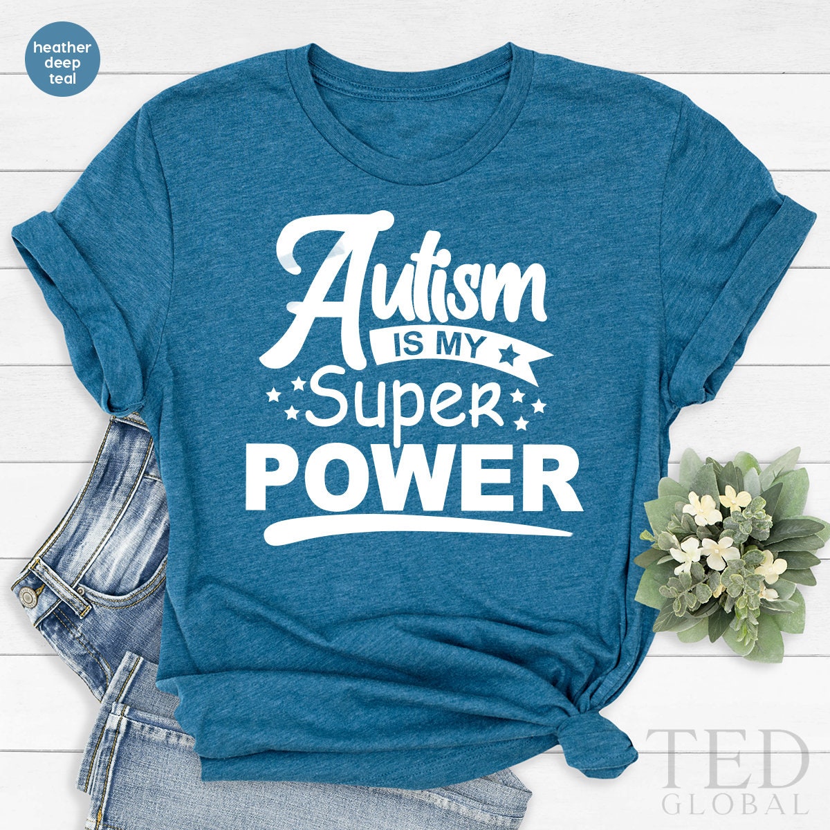 Autistic Pride Shirt, Funny Autism TShirt, Autism Awareness T Shirt, Autistic Child Shirts, Autism Super Power T-Shirt, Autistic Shirt Kids - Fastdeliverytees.com