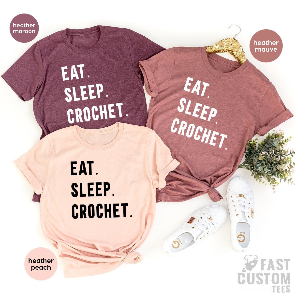 Funny Crochet Shirt, Crochet Tshirt, Eat Sleep Crochet Tee, Funny Women Shirt, Crocheting Shirt, Crochet Hook Shirt, Crafting Shirts