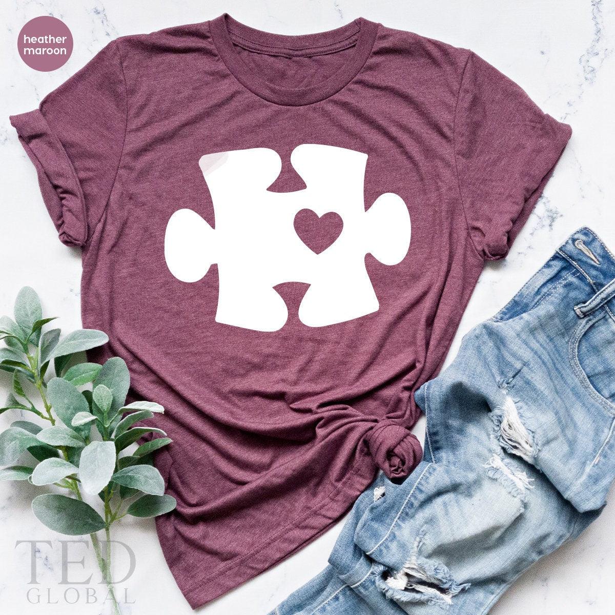 Autistic Child Shirt, SPED Teacher Shirts, Autism Family Shirt, Autism Puzzle - Fastdeliverytees.com