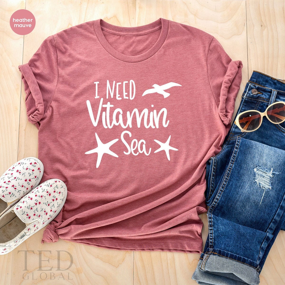 Summer TShirt, Beach Lover Shirt, I Need Vitamin Sea Shirt, Summertime Shirt, Girls Trip T Shirts, Family Vacation Shirt, Vitamin C T-Shirt - Fastdeliverytees.com