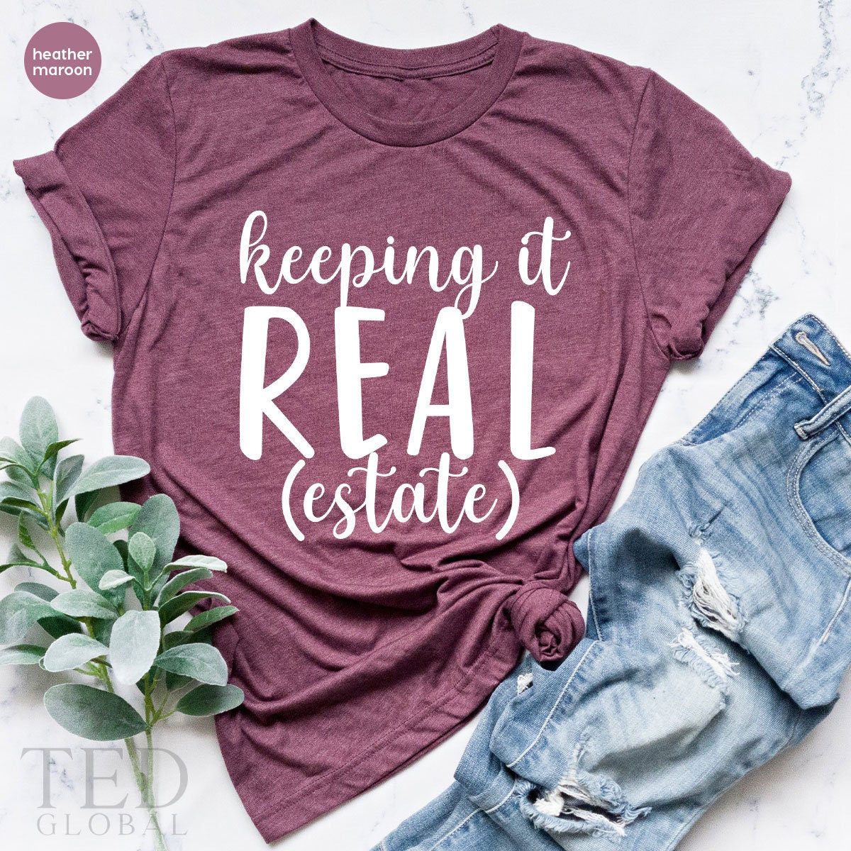 Real Estate Gift, Funny Real Estate Shirt, Home Seller T Shirt, Keeping It Real Estate T-Shirt, Real Estate Agent Tee, Seller Girl TShirt - Fastdeliverytees.com