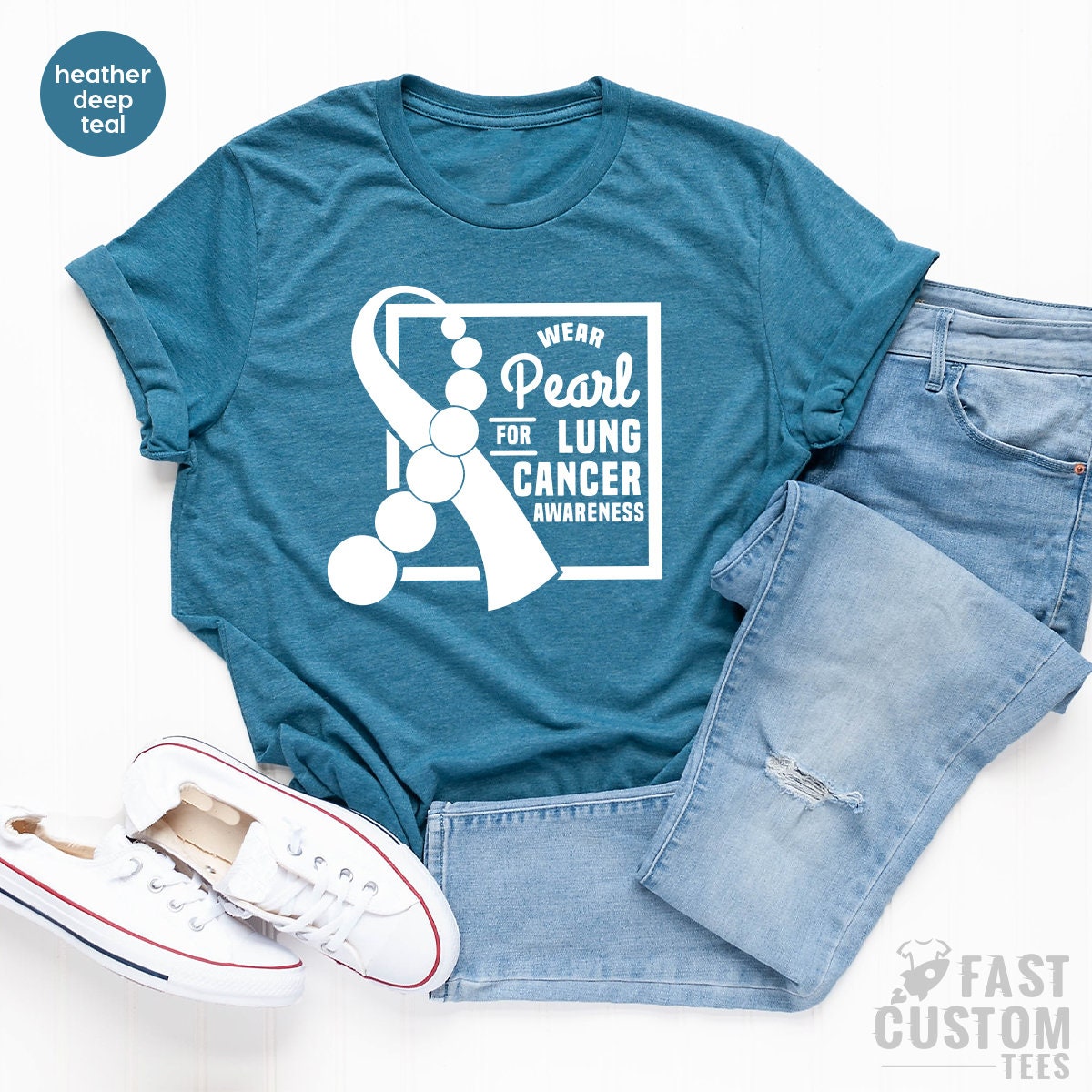 Cancer T Shirt, Lung Cancer Awareness, Cancer Survivor Shirt, Fight Cancer Shirt, Wear Pearl For Lung Cancer, Support Cancer Shirt - Fastdeliverytees.com