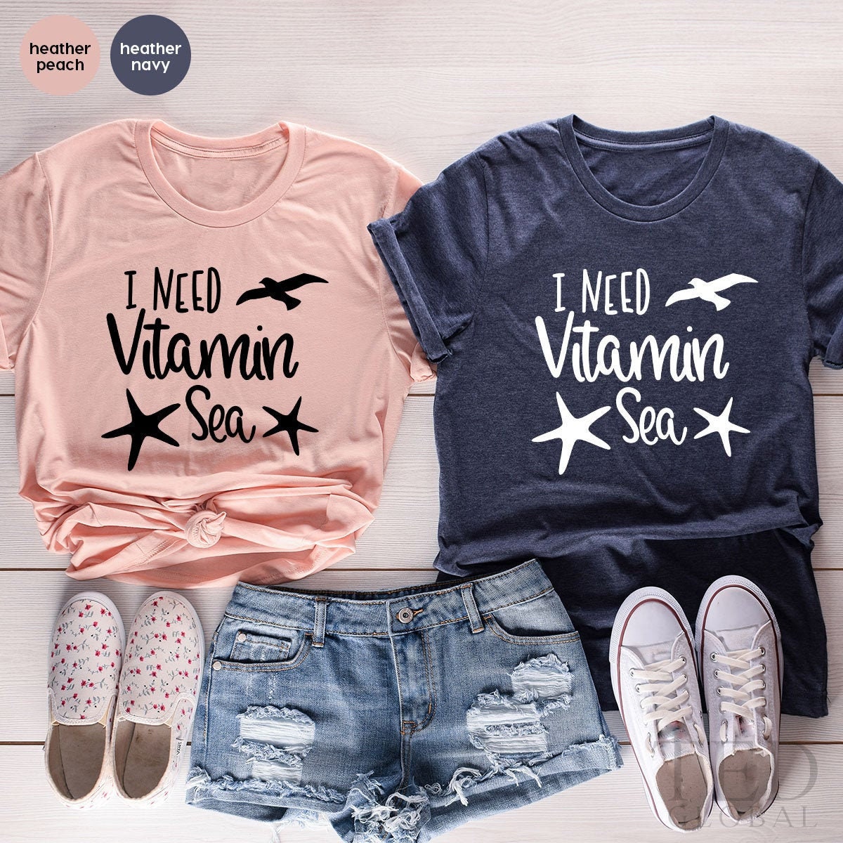 Summer TShirt, Beach Lover Shirt, I Need Vitamin Sea Shirt, Summertime Shirt, Girls Trip T Shirts, Family Vacation Shirt, Vitamin C T-Shirt - Fastdeliverytees.com