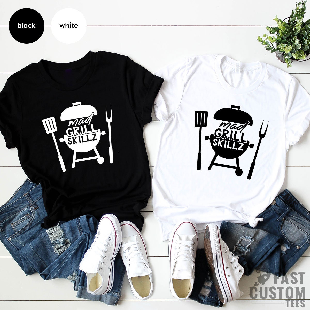 BBQ Dad TShirt, Grill Skillz Shirt, Grill Daddy Shirt, Dad Tshirt, Fathers Day Gift, Fathers Day Shirt, Best Dad TShirt, Chef Dad T Shirt - Fastdeliverytees.com