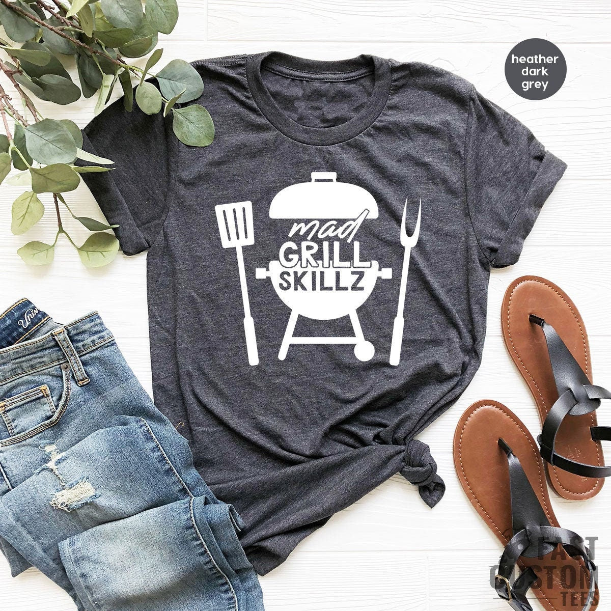 BBQ Dad TShirt, Grill Skillz Shirt, Grill Daddy Shirt, Dad Tshirt, Fathers Day Gift, Fathers Day Shirt, Best Dad TShirt, Chef Dad T Shirt - Fastdeliverytees.com