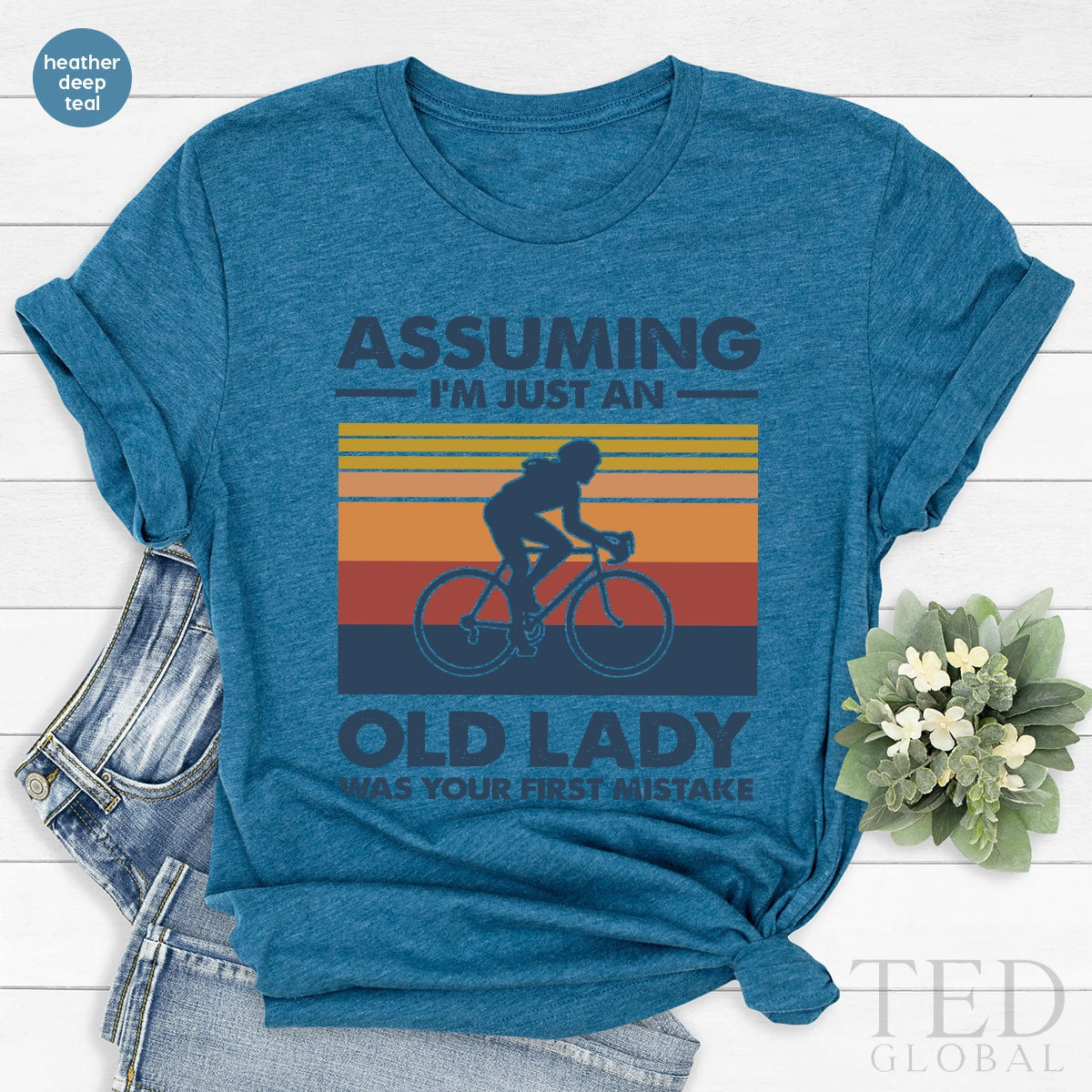 Funny Female Athletes Shirt, Woman On Bike T-Shirt, Bicycle T Shirt, Cycling Shirts, Cycling Mom Tee, Cycling Girl T-Shirt, Gift For Her - Fastdeliverytees.com