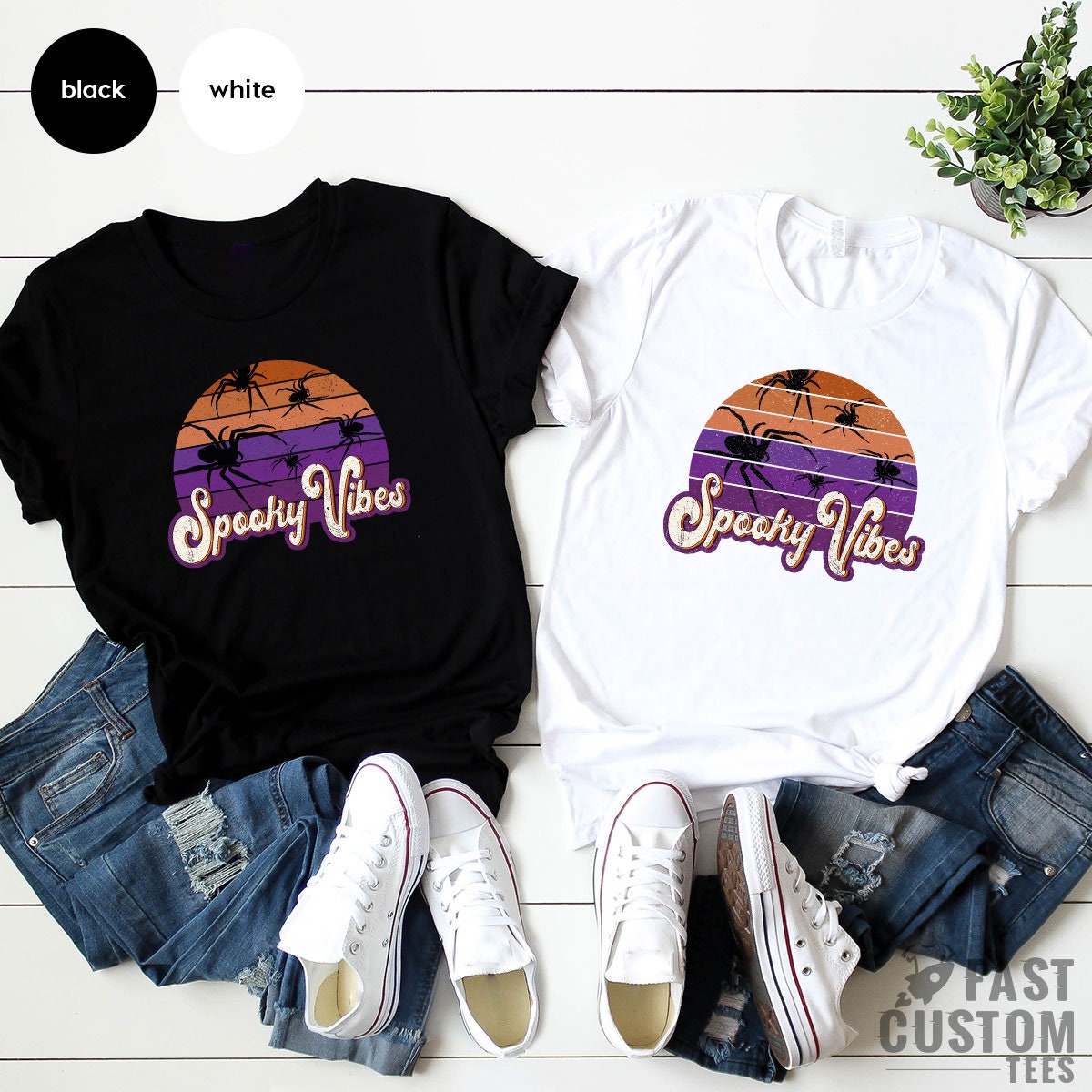 Spooky Vibes Shirt, Halloween Shirt,Halloween Party TShirt, Halloween Gift, Halloween Vibes T-Shirt, Cute Halloween Shirts - Fastdeliverytees.com