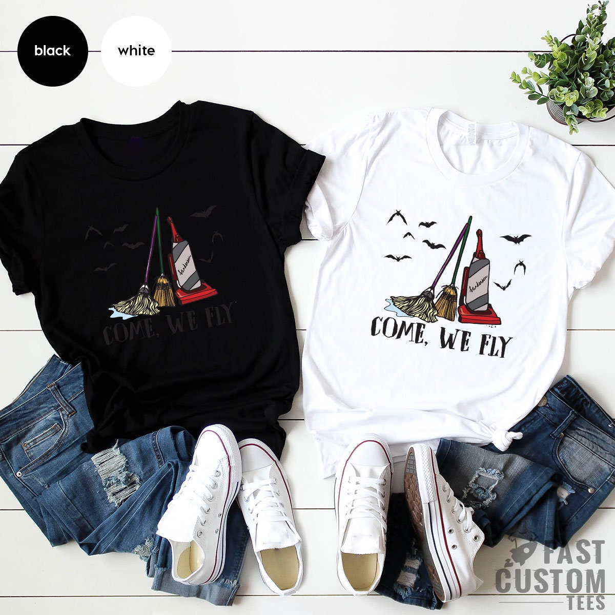 Come We Fly Shirt, Halloween Shirt, Hocus T-Shirt, Funny Halloween Movie TShirt, Witch T Shirt, Fall Clothing, Halloween Gift For Women - Fastdeliverytees.com