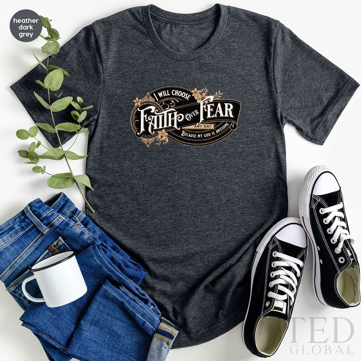 Faith Shirt, My God Is Awesome T Shirt, Religious T Shirt, Motivational Shirts, Inspirational Christian Tee, Church T-Shirt, Gift For Faith - Fastdeliverytees.com