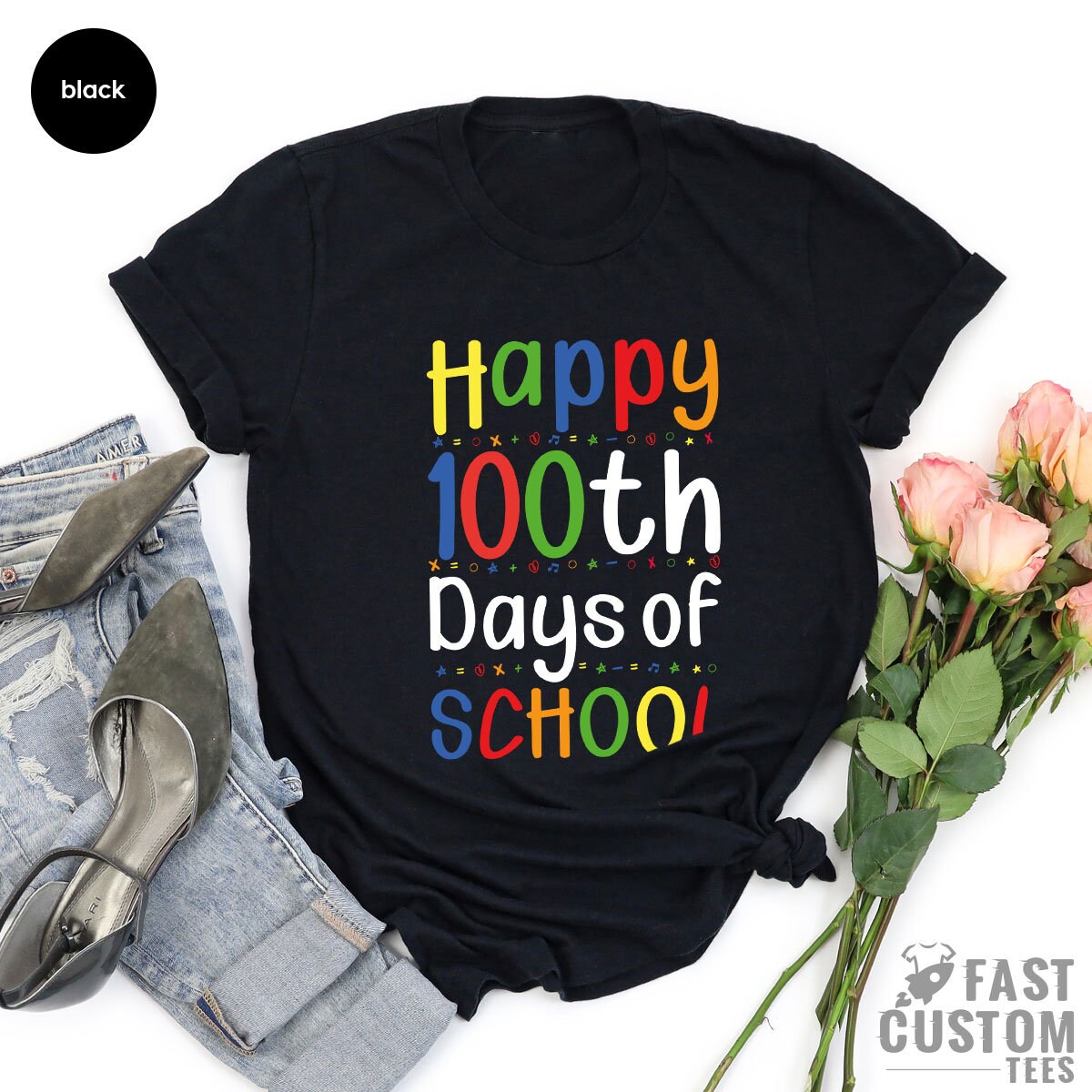 Funny Back To School Shirt, Teacher's Gift Shirt, 100th Day Celebration Shirt, Kindergarten Tee - Fastdeliverytees.com