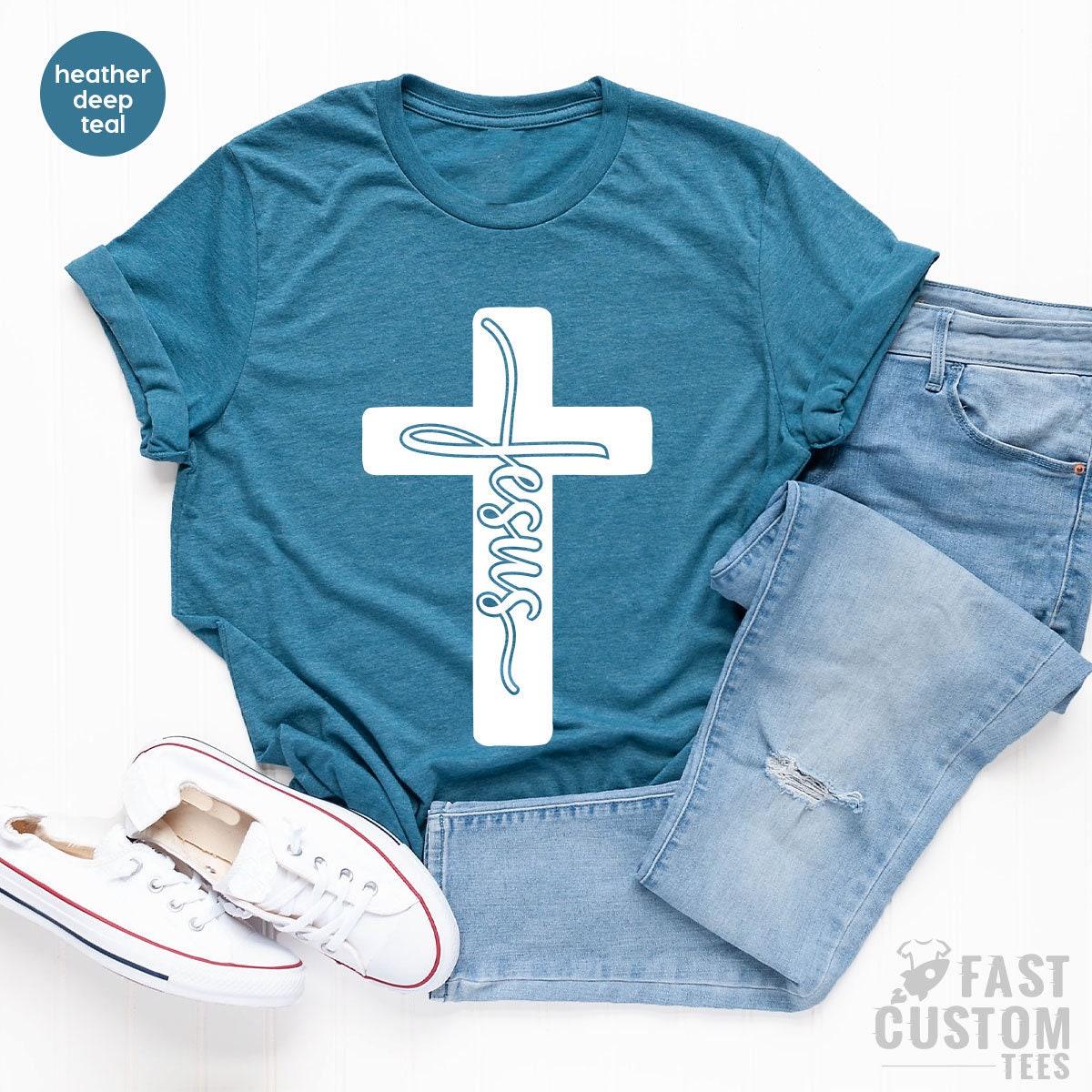 Jesus Shirt, Christian Shirt, Sign Cross T-Shirt, Blessed Shirt, Religious Shirt, Christ Jesus TShirt, Jesus Love Shirts, Gift For Christian - Fastdeliverytees.com