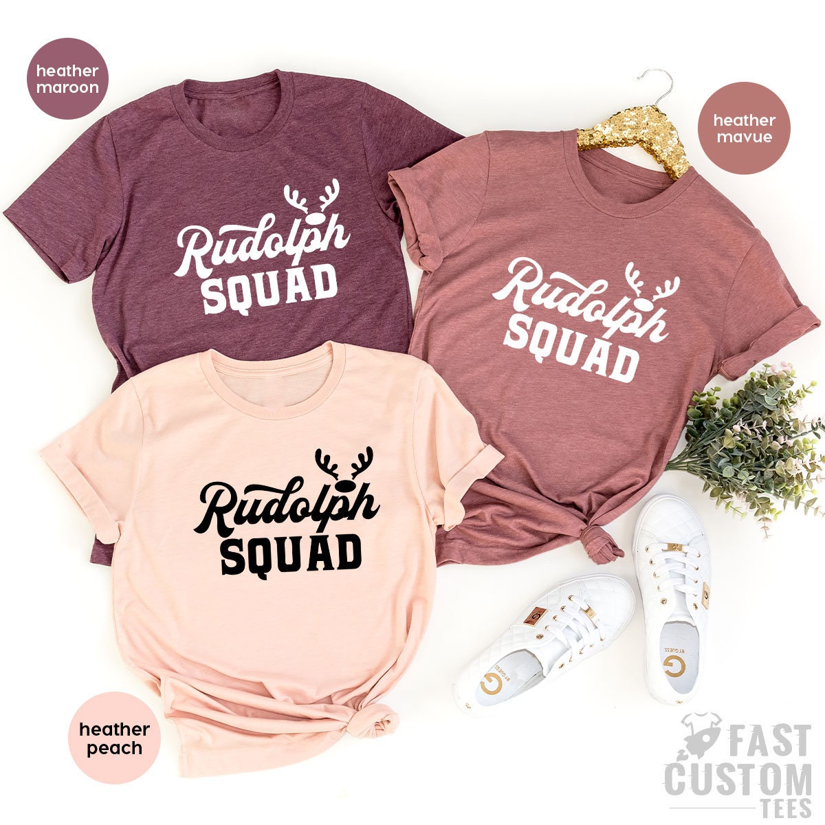 Rudolph Squad Shirt, Funny Christmas Shirt, Santa Shirt, Happy Christmas Shirt, Christmas Deer Shirt, Family Christmas, Gift For Christmas - Fastdeliverytees.com