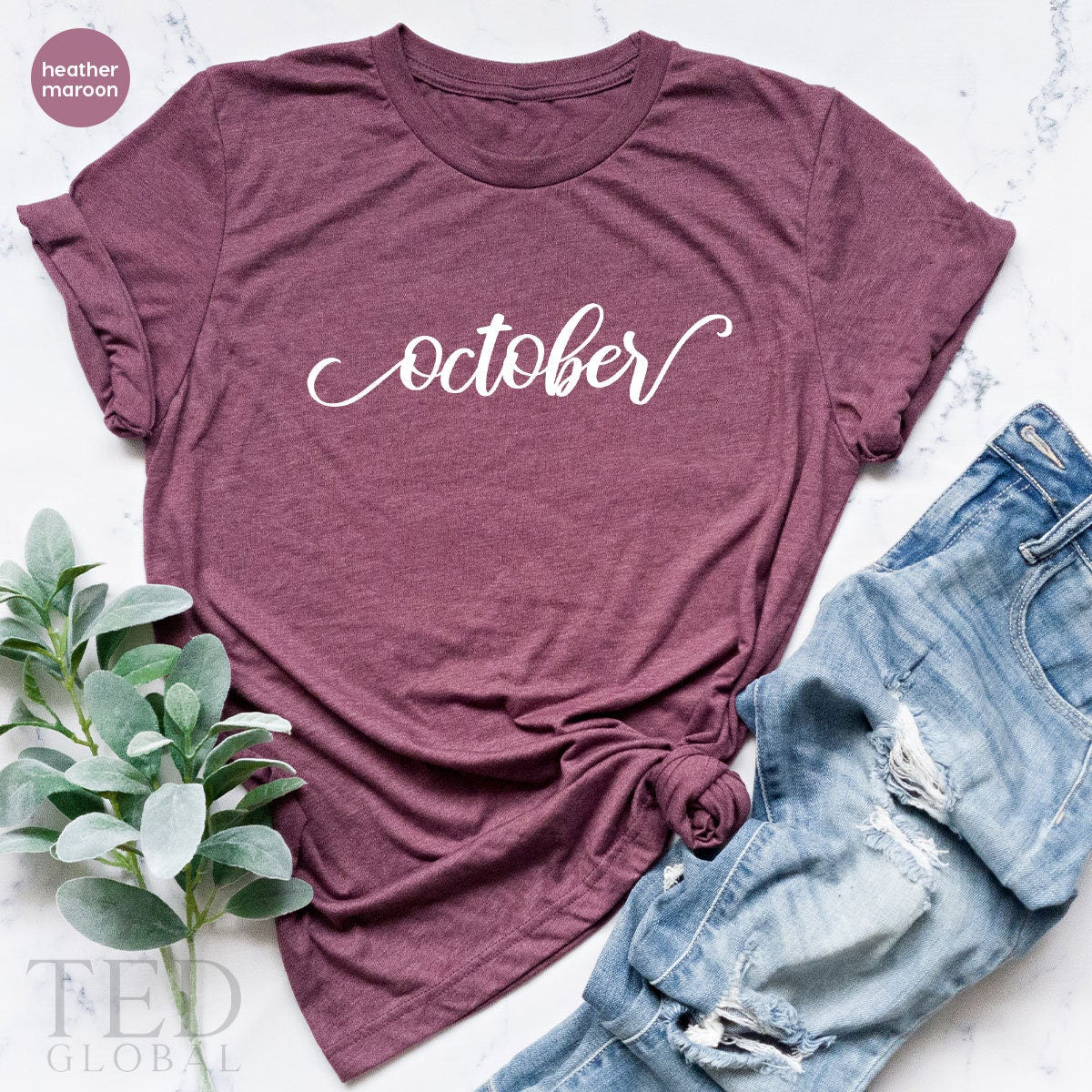 Cute October T-Shirt, Funny Thanksgiving T Shirt, Cute October Shirts, October Girl Shirt, October Birthday TShirt, Gift  For Thanksgiving - Fastdeliverytees.com