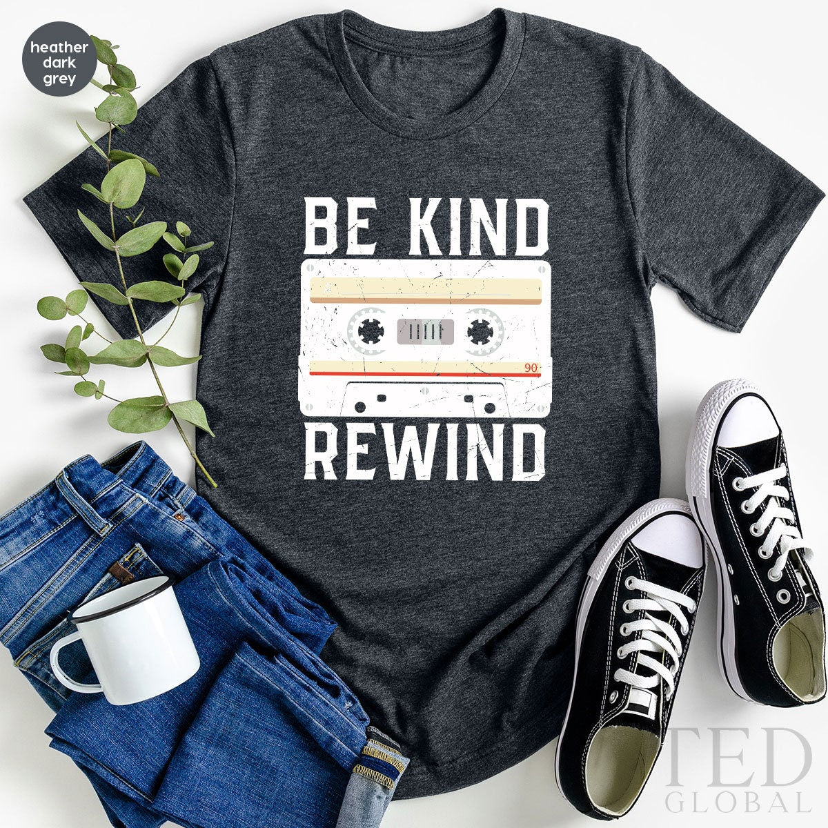 Be Kind Rewind Vintage T-Shirt, Vintage 80-90 TShirt, Tape Recorder Tee, Be Kind Shirts, 80-90 Years Historical Shirt, Gift For Historical - Fastdeliverytees.com