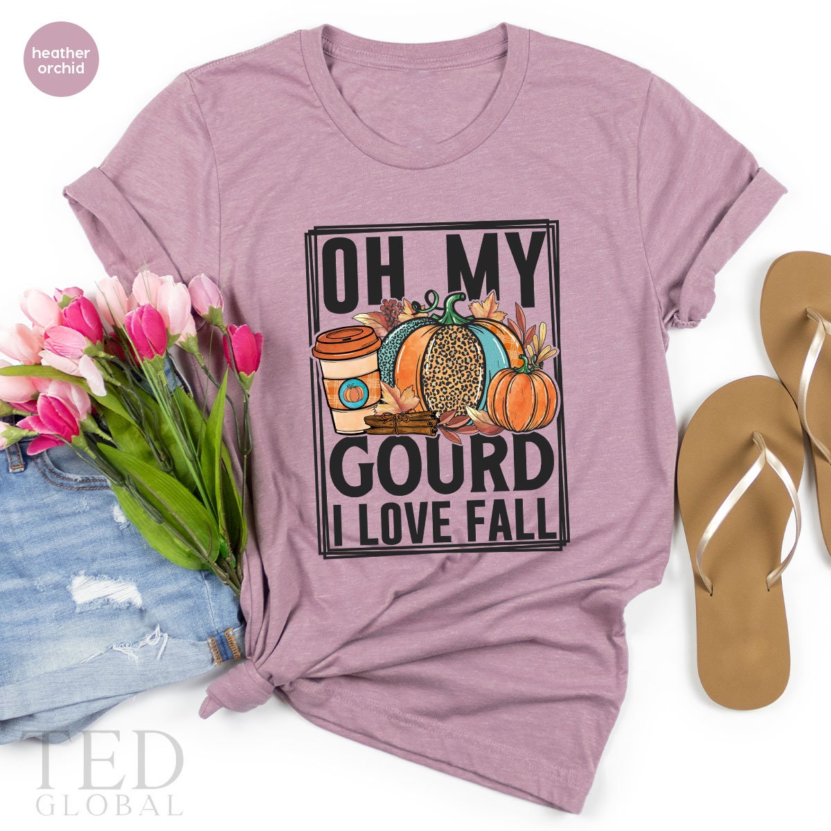 Family Thanksgiving T-Shirt, Oh My Gourd I Love Fall T Shirt, Thanksgiving Pumpkin Shirts, Funny Thanksgiving Shirt, Thanksgiving Gift - Fastdeliverytees.com