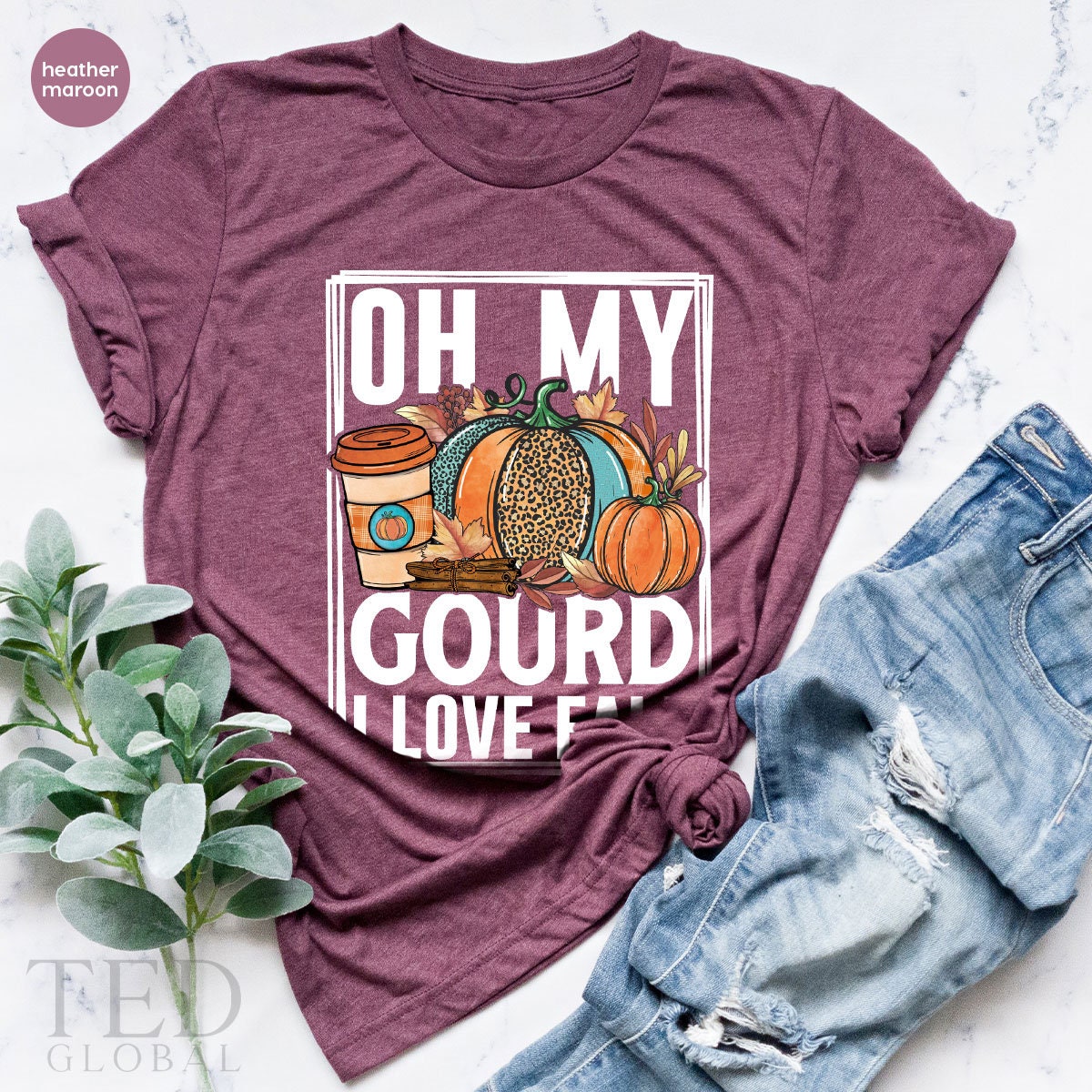 Family Thanksgiving T-Shirt, Oh My Gourd I Love Fall T Shirt, Thanksgiving Pumpkin Shirts, Funny Thanksgiving Shirt, Thanksgiving Gift - Fastdeliverytees.com