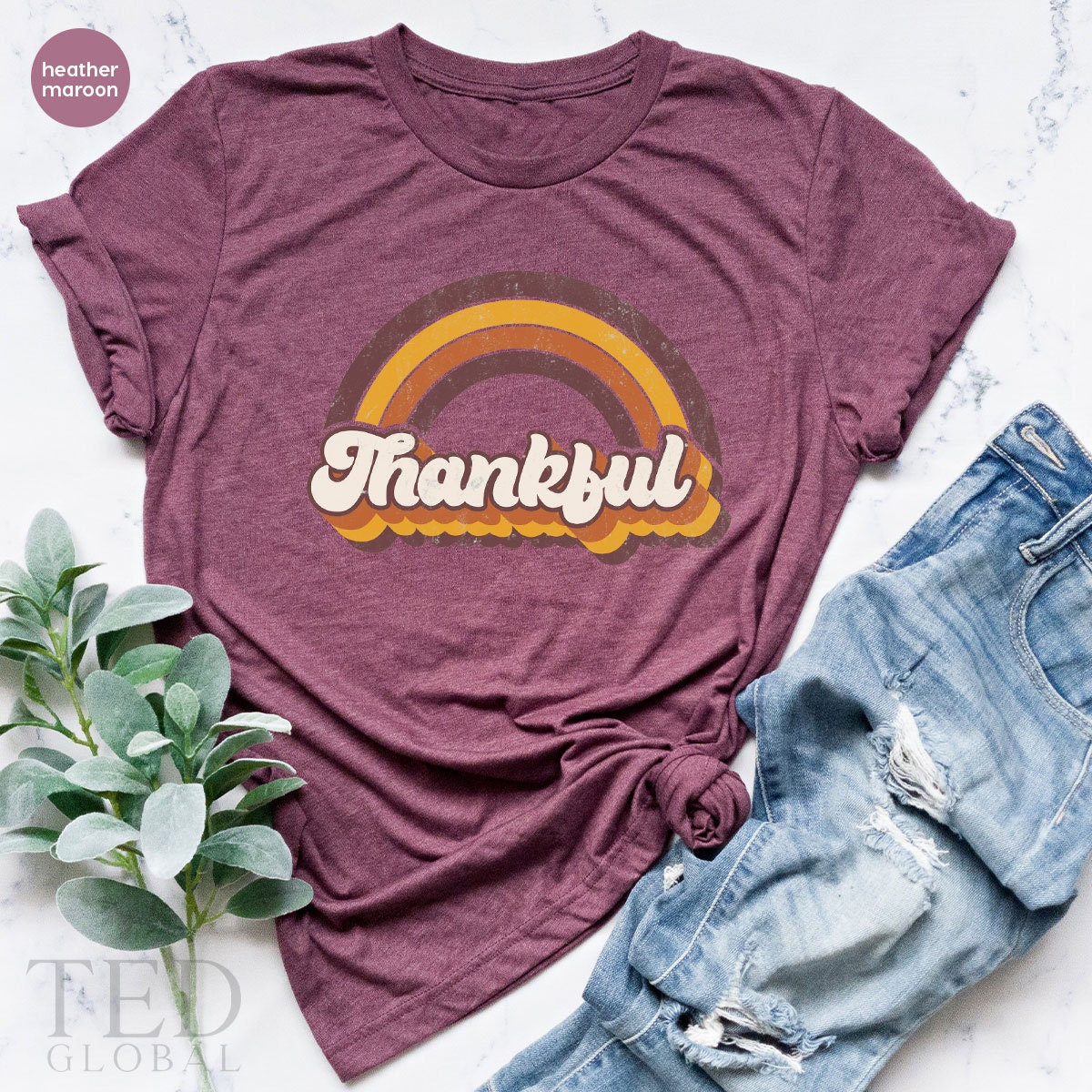 Thanksgiving Retro Rainbow T-Shirt, Family Thanksgiving T Shirt, Pumpkin Shirts, Fall Season Shirt, Rainy season TShirt, Thanksgiving Gift - Fastdeliverytees.com