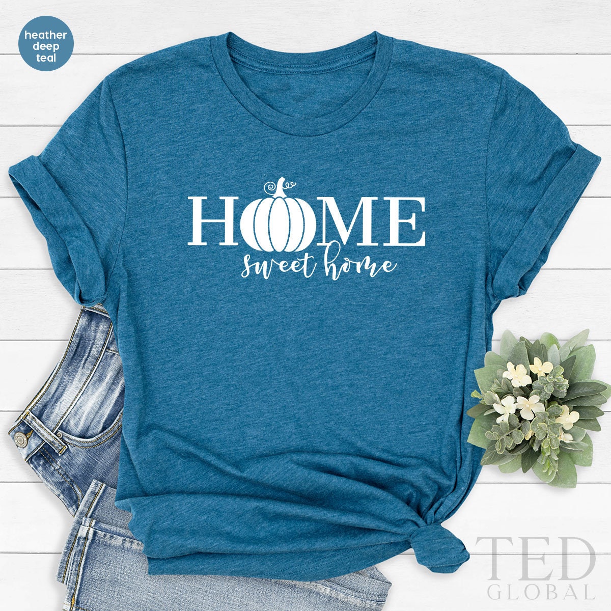 Cute Home Sweet  T-Shirt, Pumpkin Season T Shirt, Funny Thanksgiving Shirts, Family Fall Shirt,  Autumn TShirt, Gift For Thanksgiving - Fastdeliverytees.com