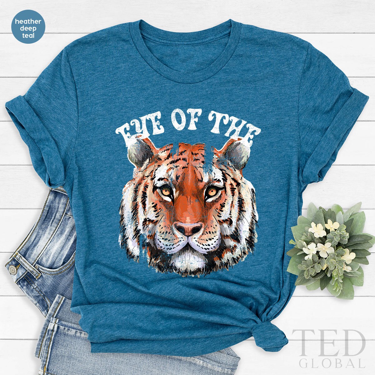 Cute Animal Shirt, Animal Lover T Shirt, Tiger T Shirt, Eye Of The Big Cat Shirts, Big Cat Lover Tee,  Tiger Owner T-Shirt, Gift For Tiger - Fastdeliverytees.com